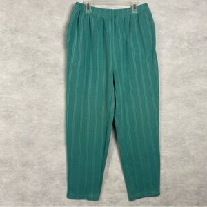 Blast Petites Women’s Pants Sz Medium Turquoise Blue Green Pull On Pant Flaw